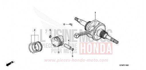 VILEBREQUIN/PISTON NHX110WH8 de 2008